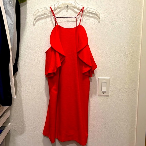 open lace back dress Cameo Tie Detail One Shoulder Dress – MADISON main image 1